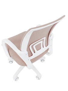 Детское компьютерное кресло CHAIRMAN KIDS 103 LT, ткань букле barni, зефир, пластик белый